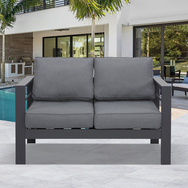 Green4ever Outdoor Aluminum Loveseat & Reviews Wayfair